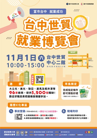 富市台中 就業成功