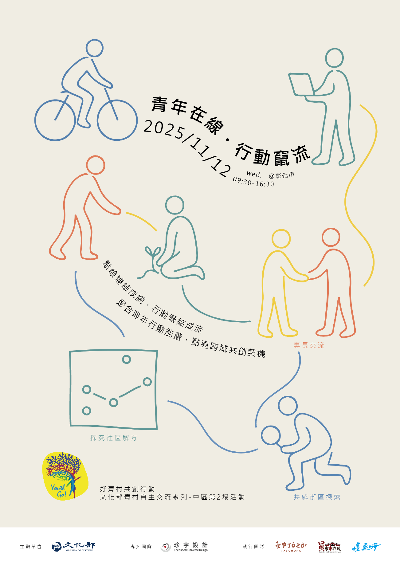 好青村共創行動文化部青村自主交流系列中區第2場活動海報