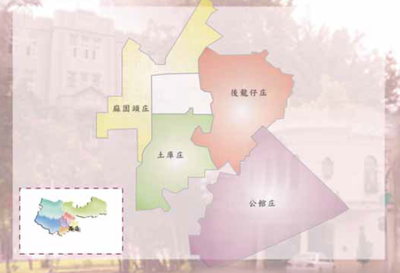 台中市西區清代地名位置圖